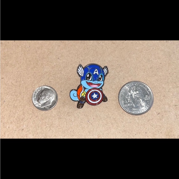 COPY - Captain America Squirtle Pin - Picture 3 of 3